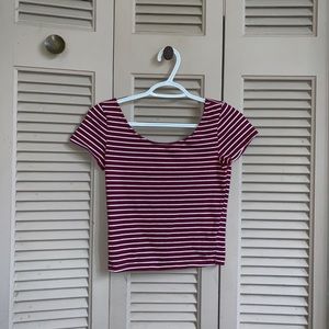 hollister crop top with low back